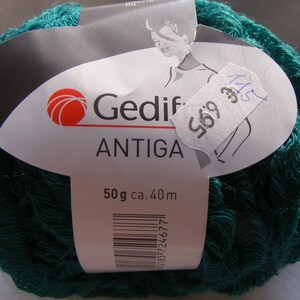 Lot De 20 Pelotes De Laine MOOS GEDIFRA Vert - 27% Kid Mohair, Aiguilles 4.5, Duveteux Pour L'automne/hiver