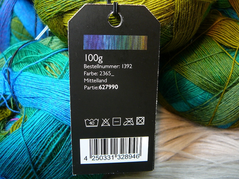 Laceball 100 coloured wool gradient 100/% wool midlands virgin wool gradual colour knitting yarn lace lace yarn poppel