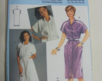 Burda 6941 Schnittmuster Kleid, Mehrgrößenschnitt 38-46, moresize 12-20, (E64)