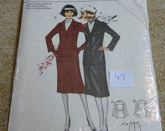 burda Cut 50199 Classic Costume Machine, Moda, pasarela, elegante, 49