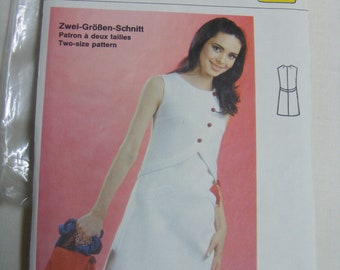 Burda 20246 sewing pattern dress, two sizes 38/40 + 44, (E6)