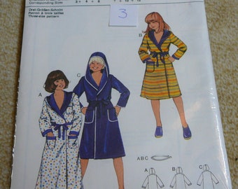 Burda Cut Pattern 9875 bathrobe Kids, Sewing Machine, Sew, Original Cut, 3