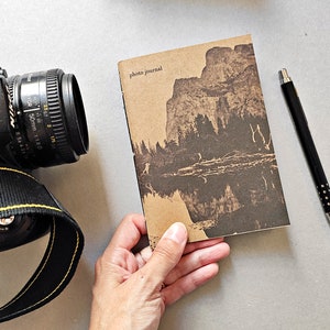 PHOTO JOURNAL Quaderno per fotografi A6, stampa fotografia storica, 40 pagine in carta bianca, rilegato a mano, scheda per progetti
