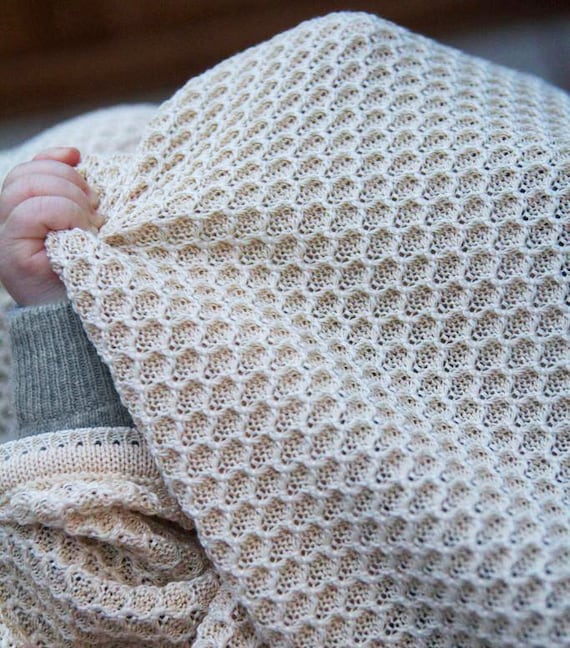 Copertina neonato in cotone biologico, copertina culla e