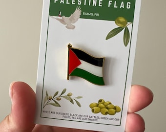 Palestine Flag Pin | Proceeds will be donated to Gaza