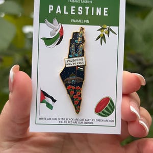 Broche Palestine Gratuite - Drapeau De La Palestine - Motif Aigle