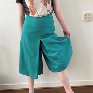 RESERVED Do Not Buy. Vintage Wool Culotte // 70s | 80s Green Wool