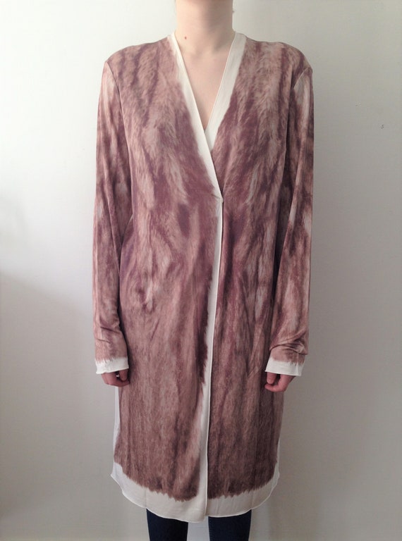 Maison Martin Margiela Silk Kimono Wrap Dress // … - image 4