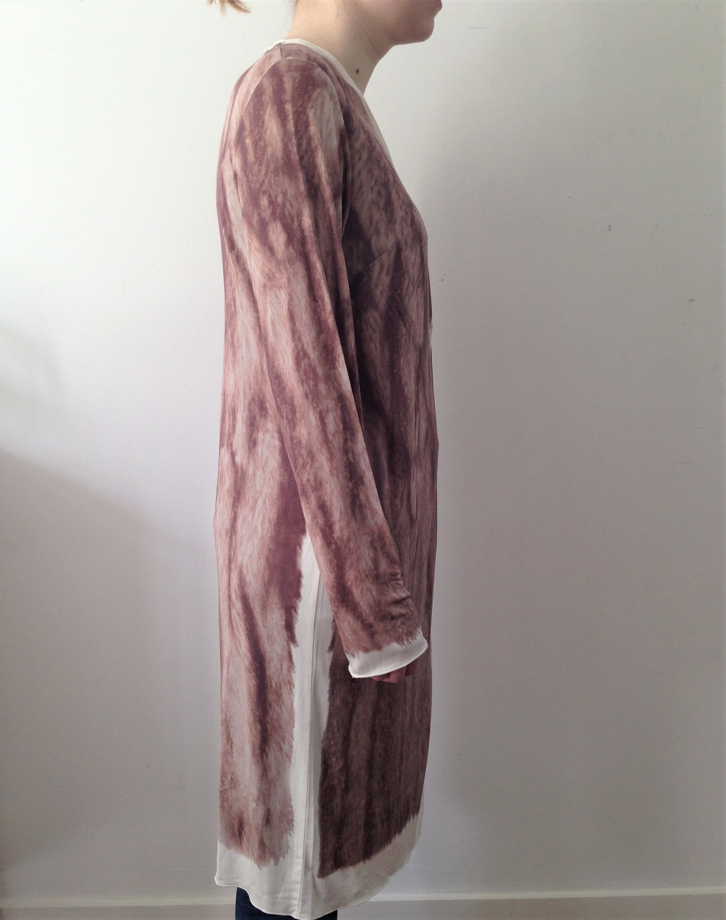 maison martin margiela silk dress MAISON MARGIELA Line 4 Silk Cap Sleeve Shirt Midi Dress NWOT SSENSE 40 S 6  $1440