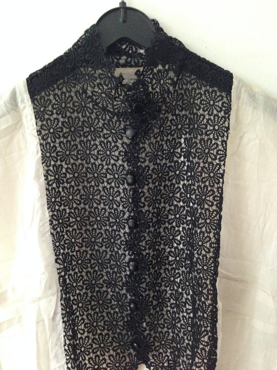 Handmade Antique under blouse, Edwardian sleeveles