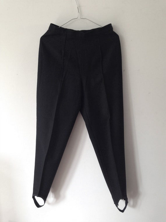 Vintage hand made 80s Cigarette Stirrup Pants // H