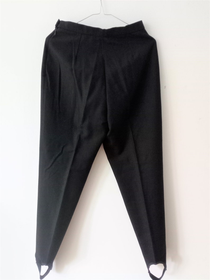 Vintage Hand Made 80s Cigarette Stirrup Pants // High Waist - Etsy