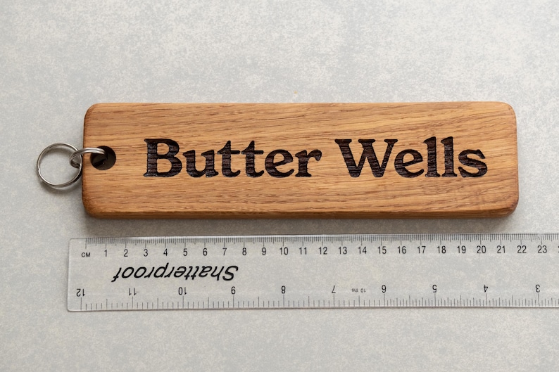 Wood Large Key Rings Large Key Ring, Giant Keyring Handmade From Solid Oak, an XXL Keychain ...