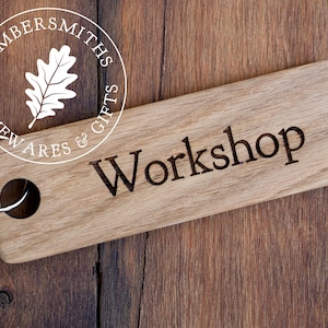 Extra Large Wooden Keyring for Workshop