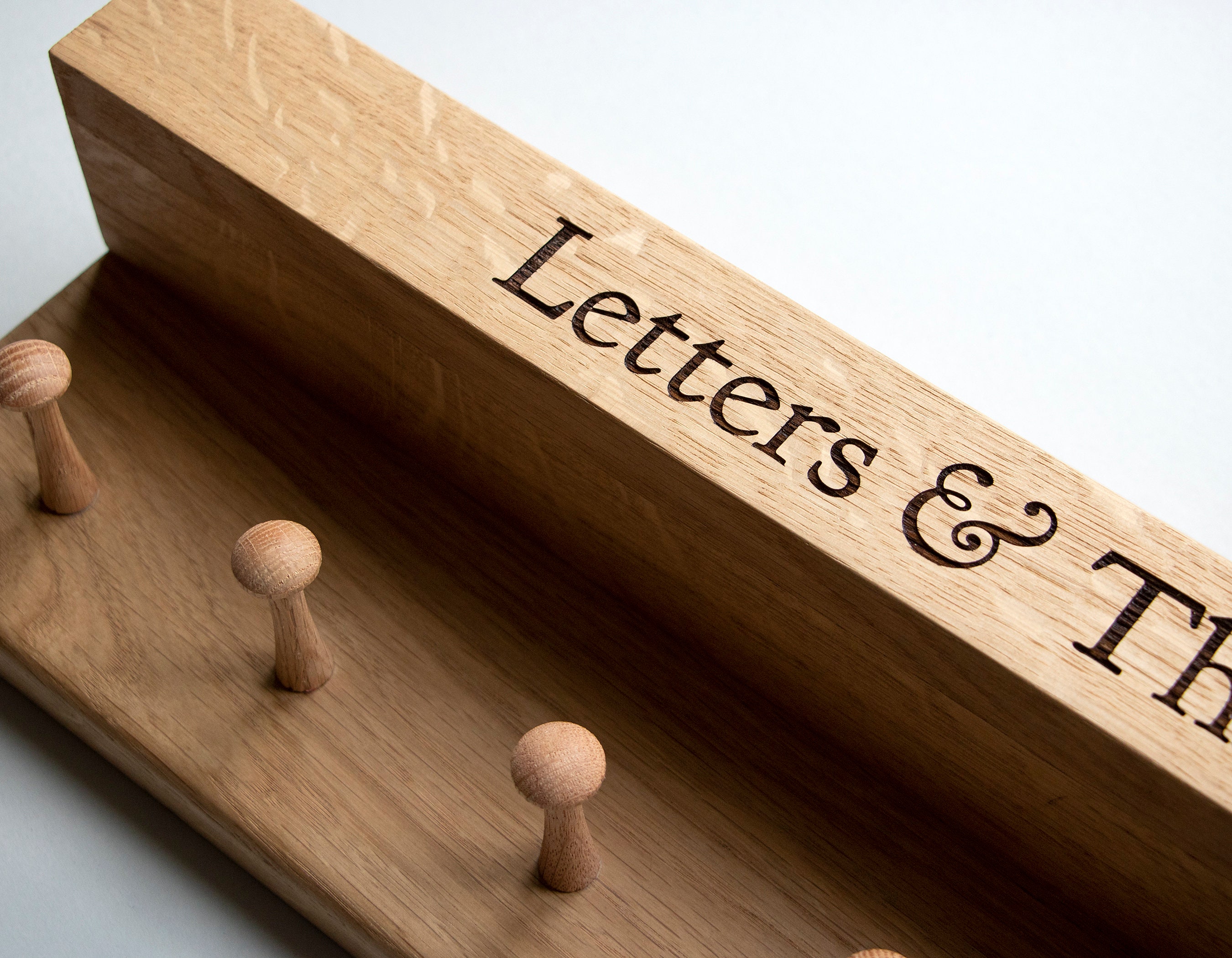 Key and Letter Holder Wall Mounted Letter Rack Personalised Etsy