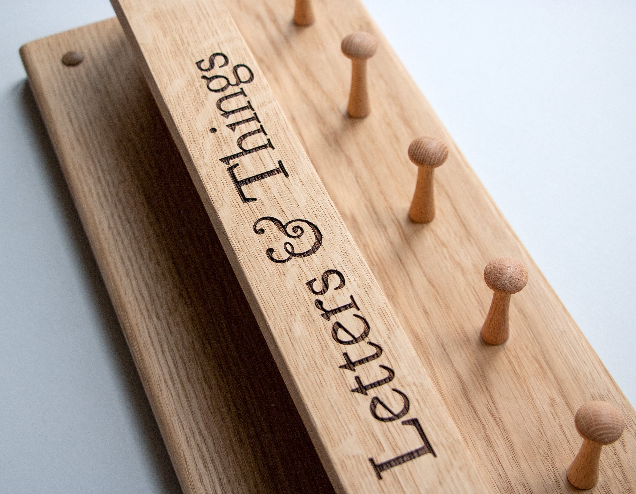 Key and Letter Holder Wall Mounted Letter Rack Personalised Etsy