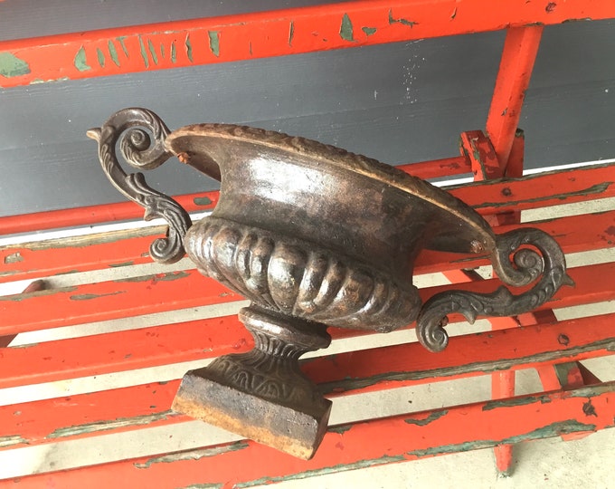 Cast Iron Planter With Scrolled Handles Etsy