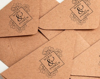 Custom stamp, Wedding stamps, Rubber stamps, Personalized stamp