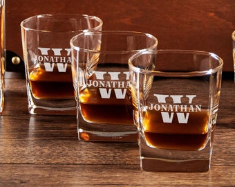 Fathers Day Gift - Whiskey Decanter Set - Gifts for him - Personalized Glasses - Whiskey decanter - Retirement gift