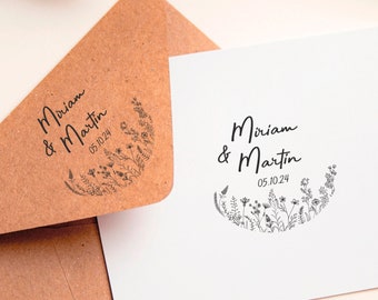 Custom stamp, Rustic Wedding stamps, Rubber stamps, Personalized stamp