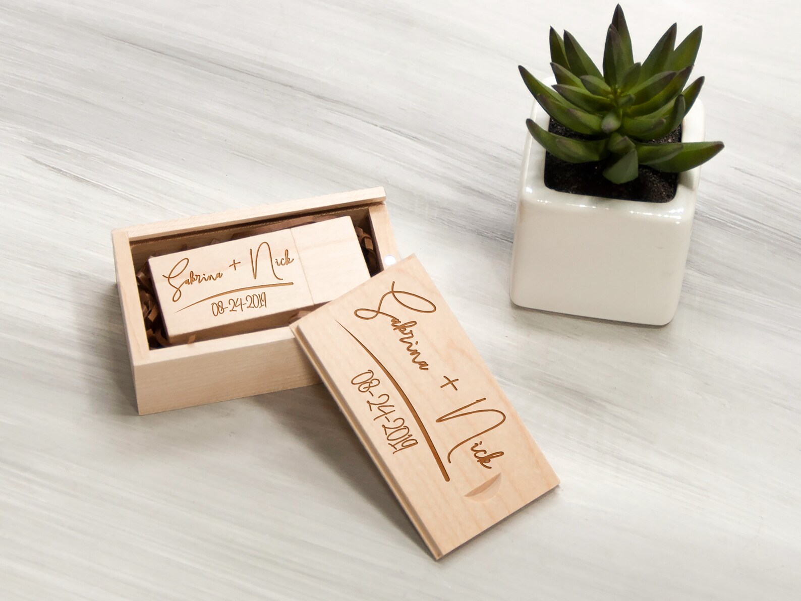 Custom 1632 gb USB Gift for Couple Personalized Wedding USB Etsy