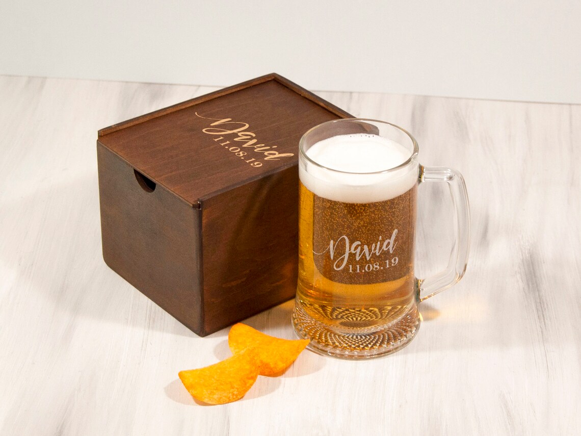 Gift for Husband Personalized Beer Mug Anniversary Gift for Etsy