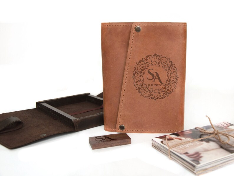 Personalized Gift for Her Leather Photo Box Wedding Gift for Etsy