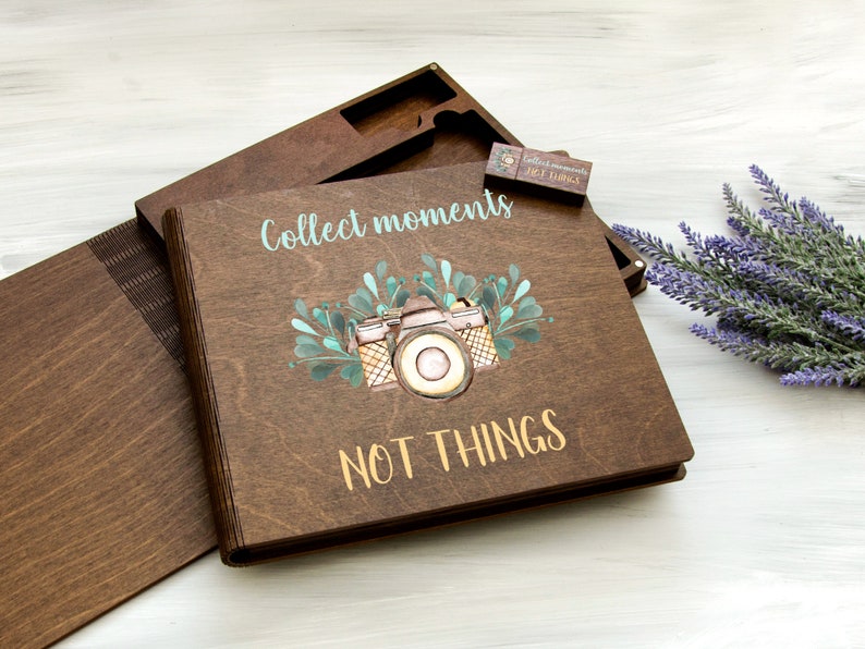 Custom Photo Box Collect Moments Not Things Mothers Day Gift Etsy