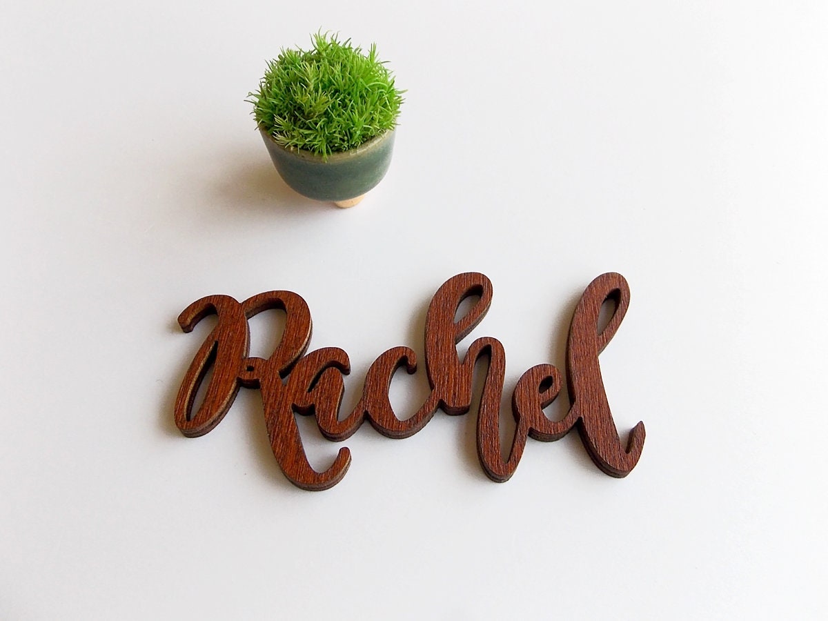 Wedding Table Place Names Wedding Place Cards Wooden Table Etsy