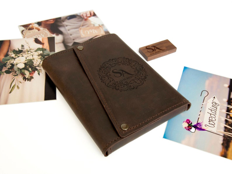 Personalized Gift for Her Leather Photo Box Wedding Gift for Etsy