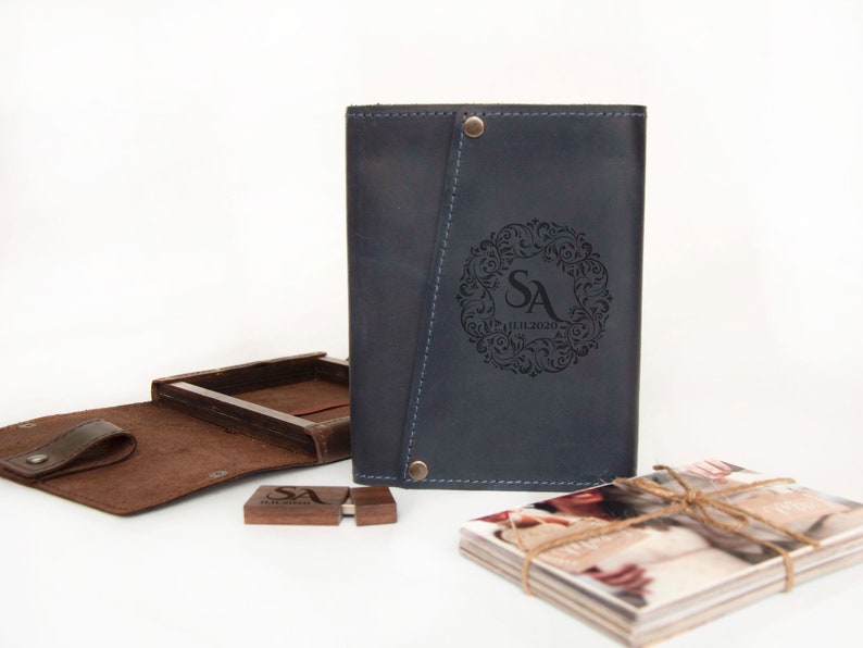 Personalized Gift for Her Leather Photo Box Wedding Gift for Etsy