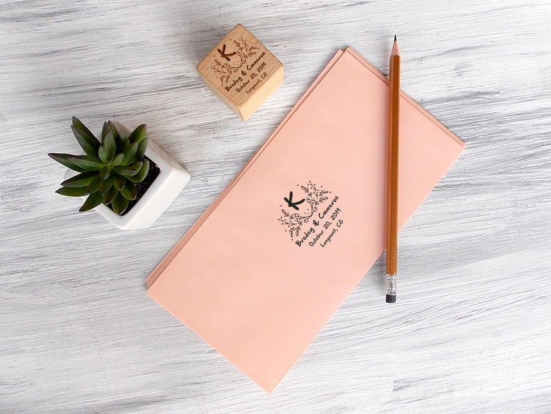 Rustic Wedding Stamp Wedding Favors Stamp Bridal Shower Gift Wedding Date Stamp Personalized Stamp Custom Wedding Stamp Calligraphy Stamp