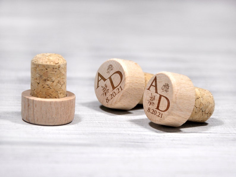 Personalized Wine Stoppers Engraved Wine Cork Favors Etsy