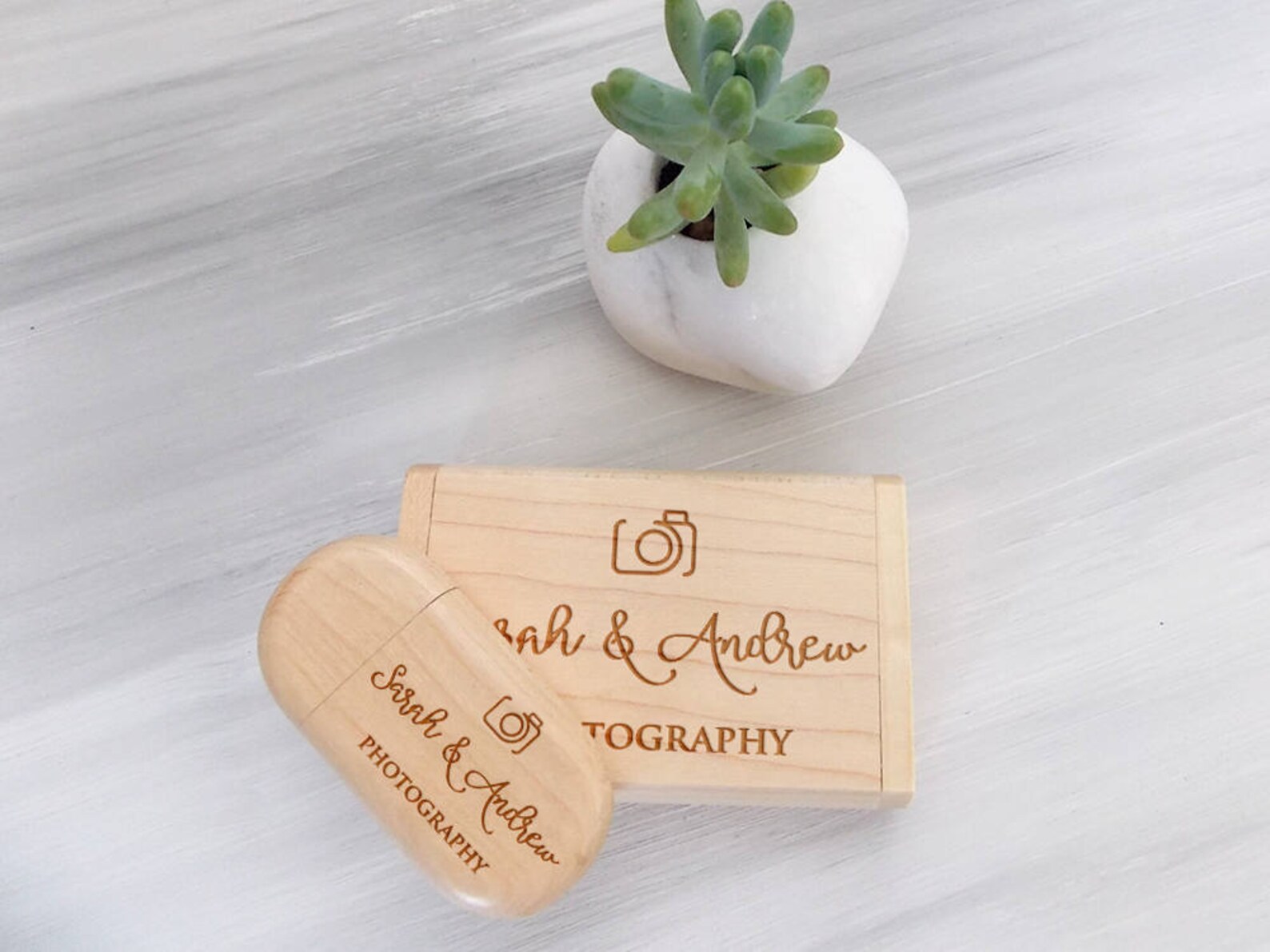 Wood USB Wedding Keepsake 32GB USB Custom USB Bridesmaid Etsy