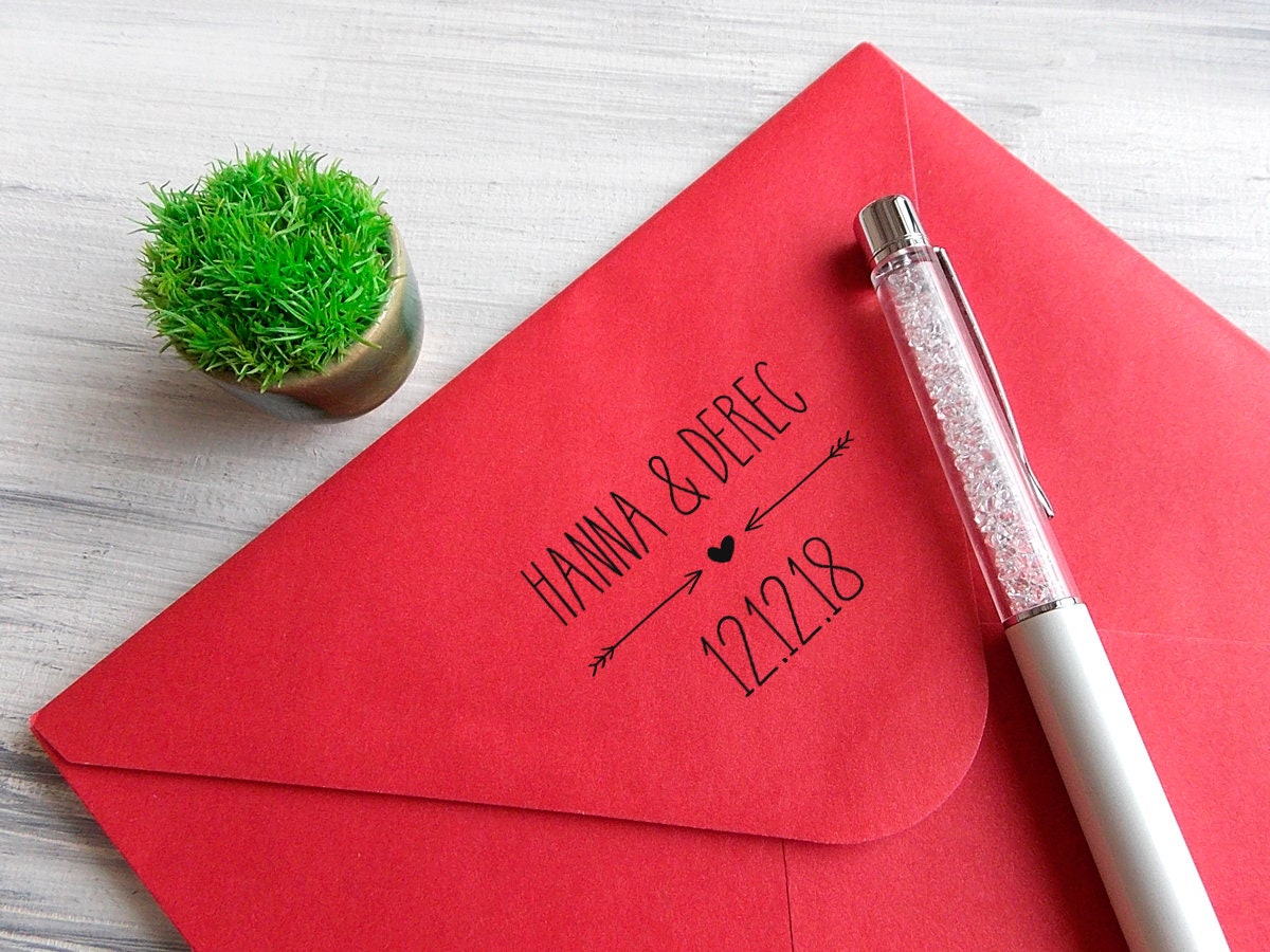 Custom Wedding Stamp Wedding Favors Stamp Couple Wedding Etsy