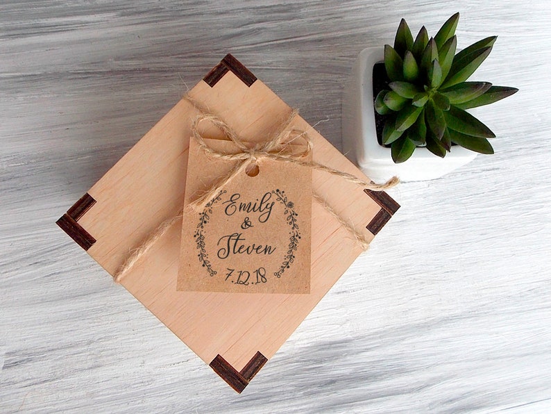 Calligraphy Stamp Rustic Stamp Wedding Favors Stamp Personalized Wedding Stamp Bridal Shower Gift Wedding Date Stamp Custom Stamp
