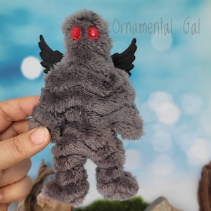 Mothman Christmas Ornament, Point Plesant West Virginia, Cryptid gift, Merry Mothmas Mothman, Cryptozoology Cryptid gift, Stocking stuffer