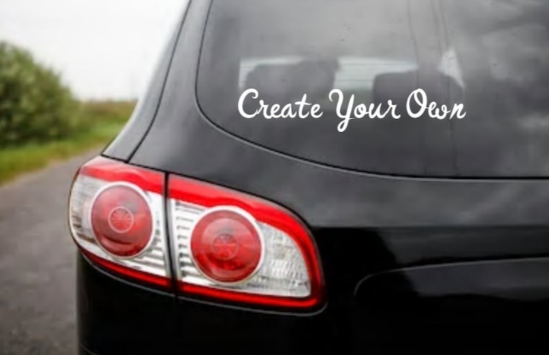 Create Your Own custom Vinyl car decals DIY Great for Etsy
