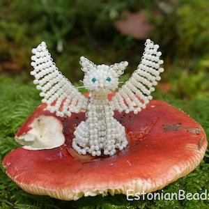 Beaded animal - Angelcat pattern
