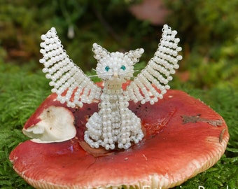 Dier met kralen - patroon engelkat