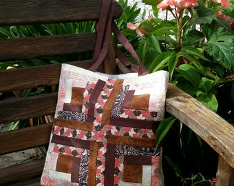 Bolsos log cabin patchwork sale