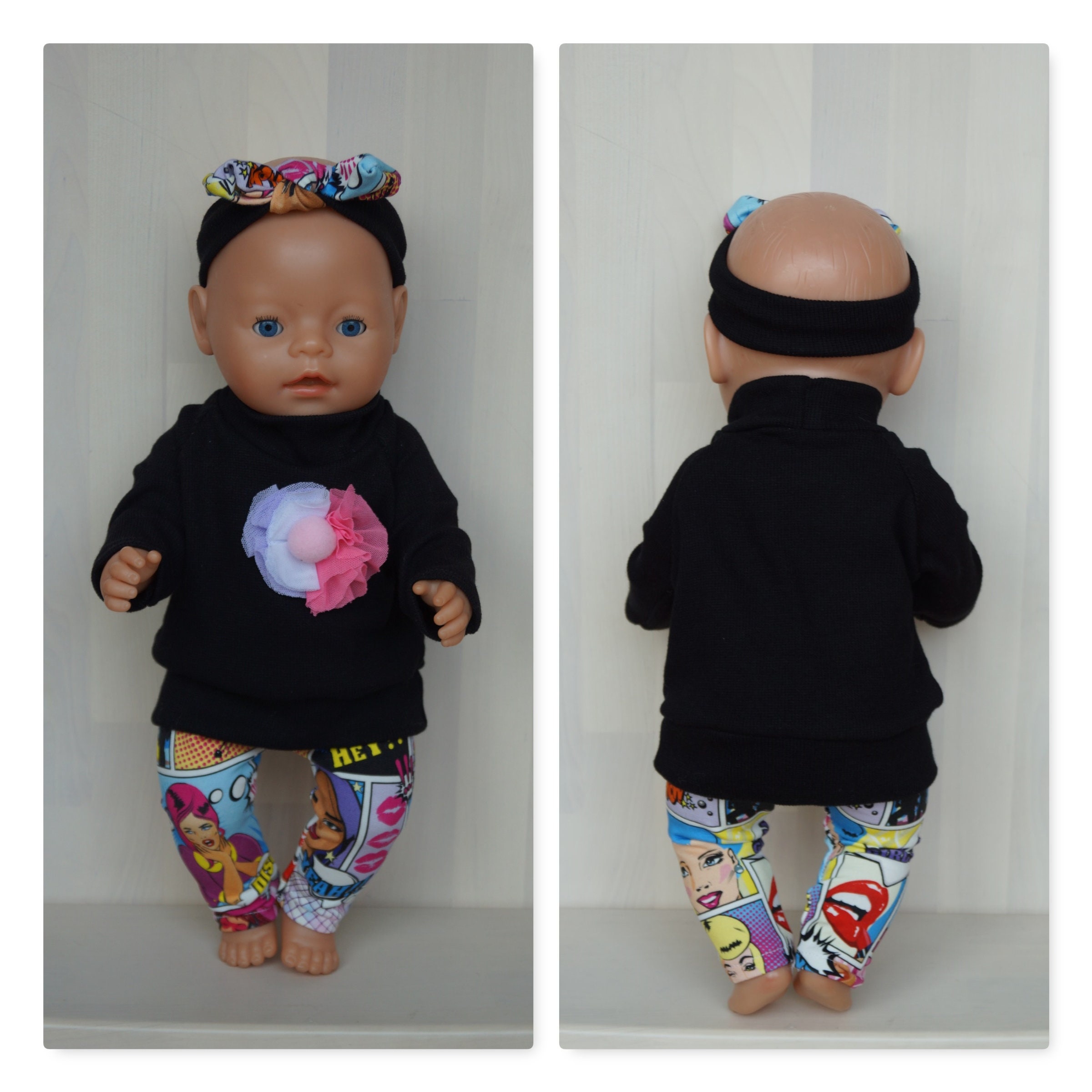 black baby annabell doll