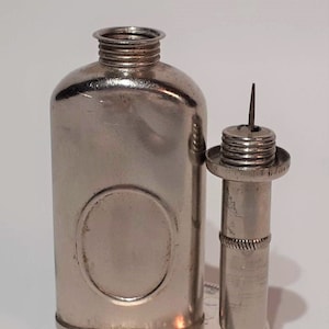Antique Miniature Pin Oiler Pin Oil Can Pocket Oil Can Pocket Oiler