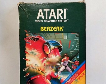 Vintage 1982 Atari 2600 BERZERK Complete In Box