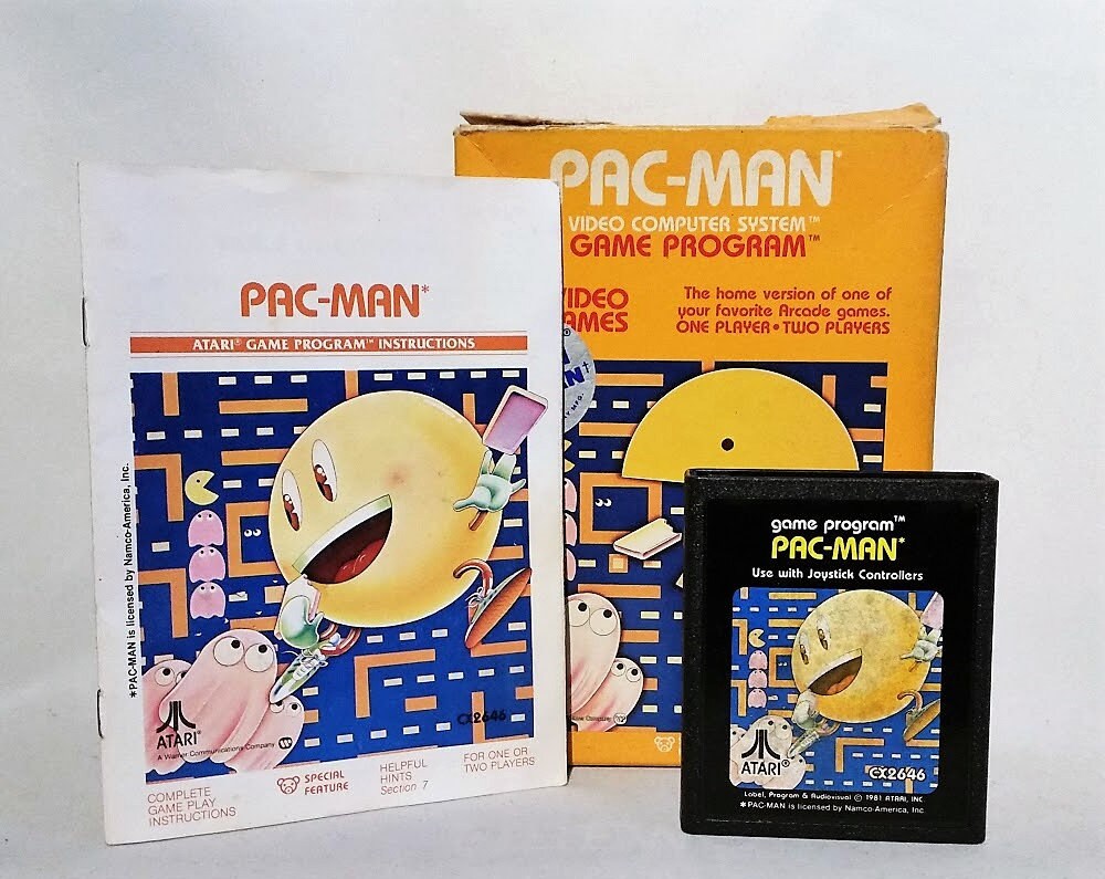 1981 Atari 2600 Pacman Complete in Box With Hype Sticker Etsy