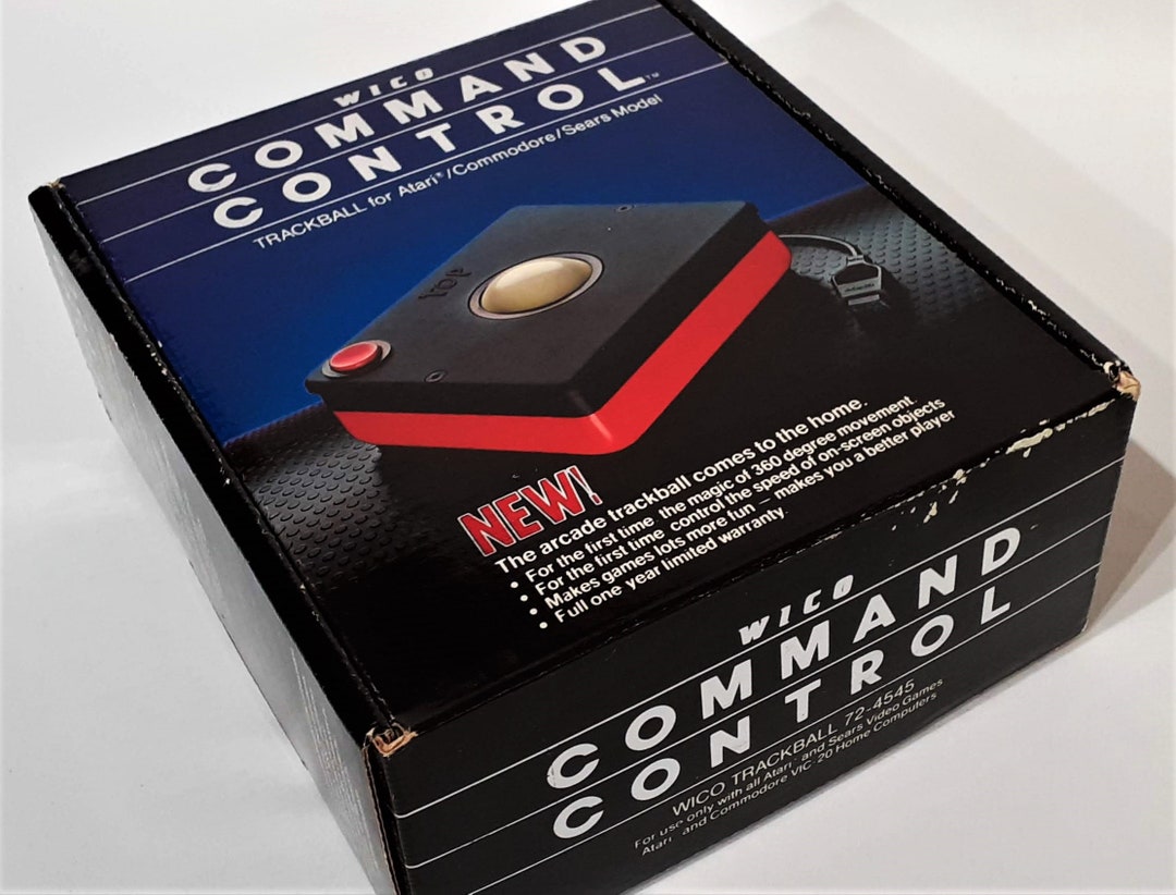 Vintage 1983 Wico Command Control Trackball for for Atari Commodore