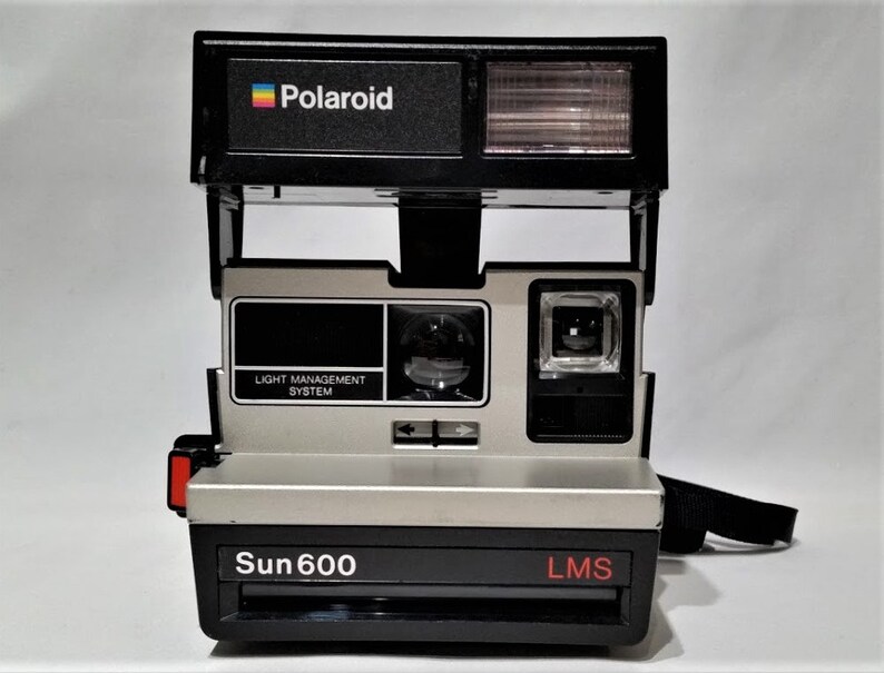 Flash Pliant Appareil Photo Instantané Vintage Polaroid Sun 600 Lms