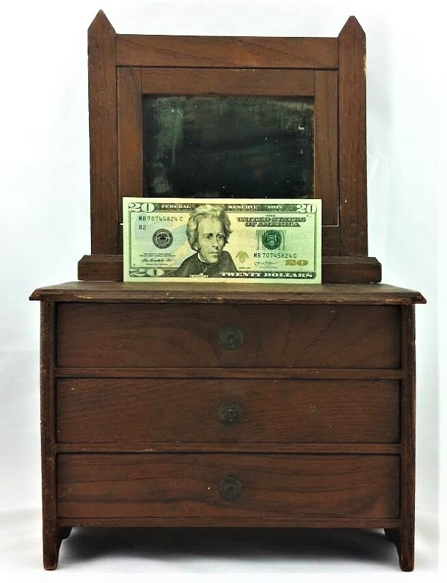 Antique 1890 Handmade Solid Oak Eastlake Doll Dresser Folk Art Etsy