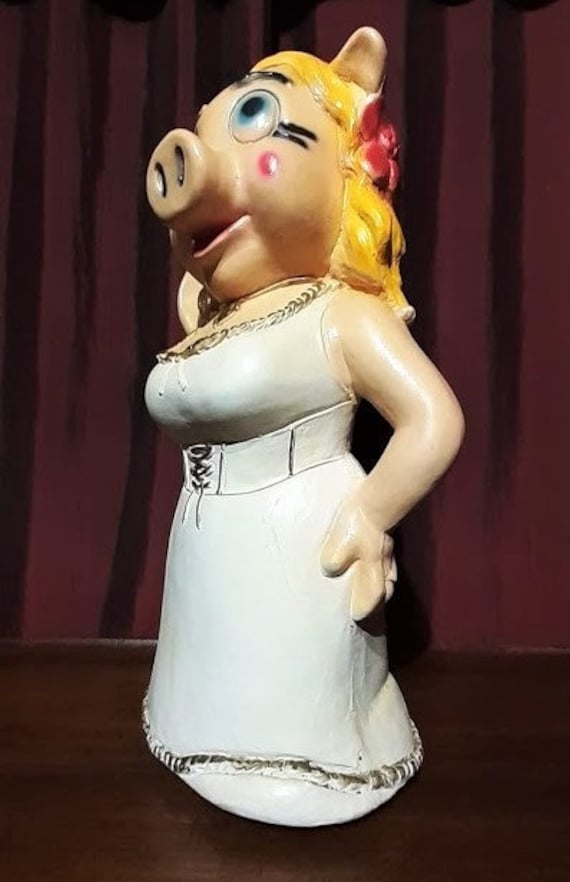Miss Piggy Ceramic Coinbank / ミスピギー MISS PIGGY (Piggy Bank) VINTAGE 1980 CERAMIC Atoz