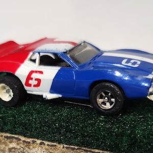 Vintage Aurora AFX AMC Javelin #6 Slot Car Tested